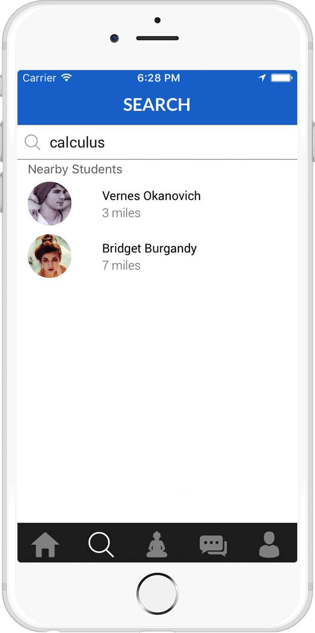 Study Buddy App Search For Students Screenshot